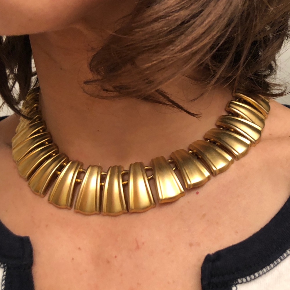 Cleopatra Choker Collar Necklace Vintage, Egyptian